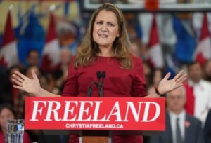 Freeland says she will slash the size of cabinet, PMO by 50 per cent