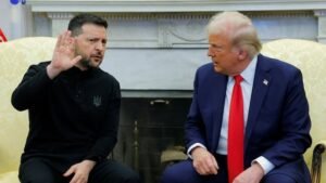 Trump and Zelenskyy meeting turns into shouting as Ukraine president accused of being ‘disrespectful’