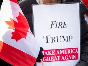 Canadian opinion of U.S. dives; 63% take Trump threats ‘very seriously’