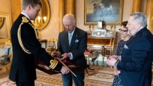 King Charles gives his Canadian attendant a sword as sovereignty threats intensify